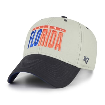 Unisex '47 Gray/Black Florida Gators Half Block Text MVP Adjustable Hat