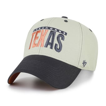 Unisex '47 Gray/Black Texas Longhorns Half Block Text MVP Adjustable Hat