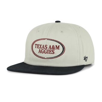 Unisex '47 Gray/Black Texas A&M Aggies Ovalcrest Captain Snapback Hat