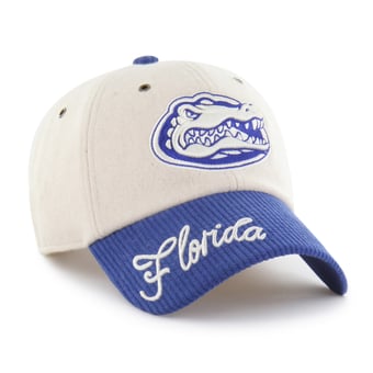 Women's '47 Cream/Royal Florida Gators Rope Script Clean Up Adjustable Hat