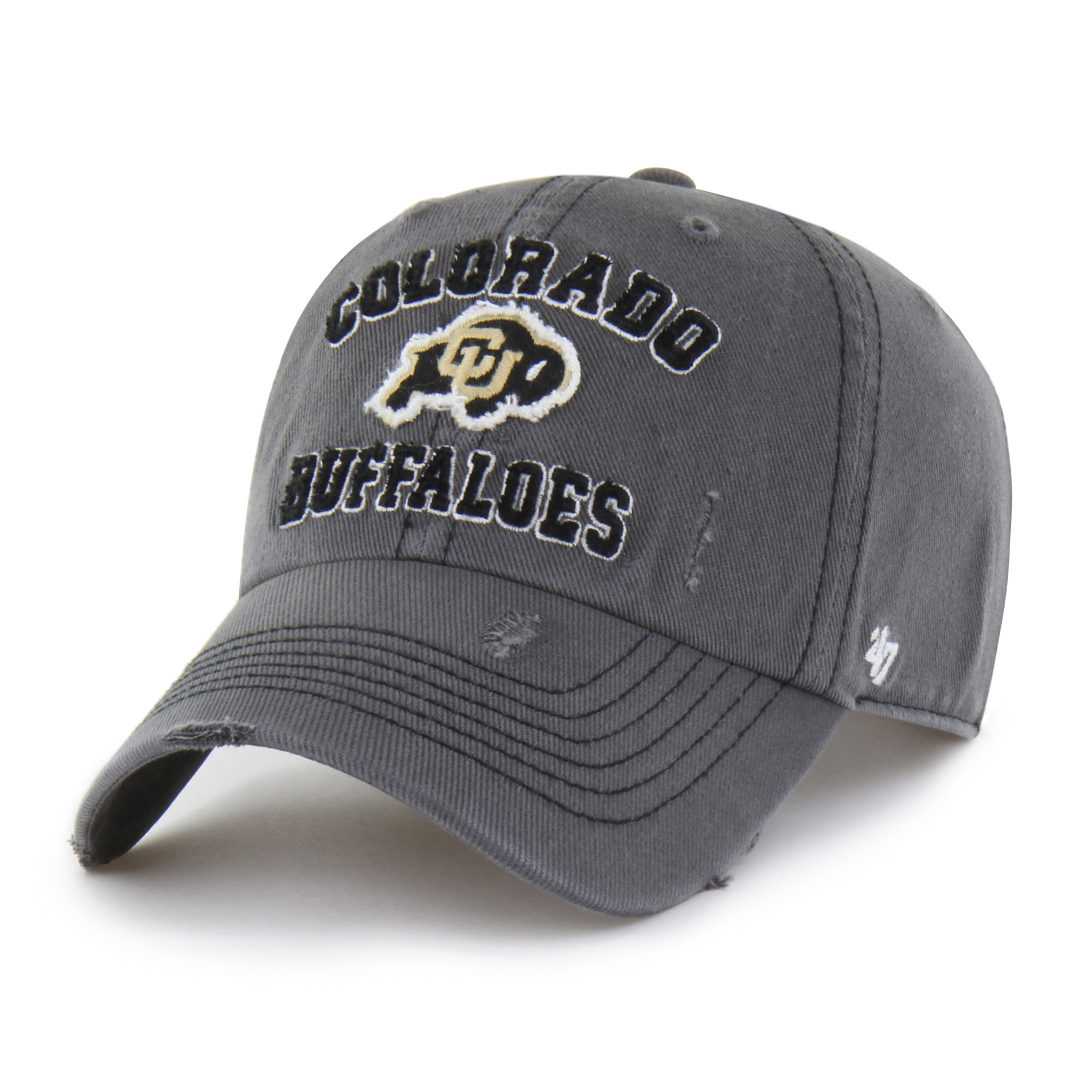 Unisex '47  Charcoal Colorado Buffaloes Well-Worn Seymore Clean Up Adjustable Hat