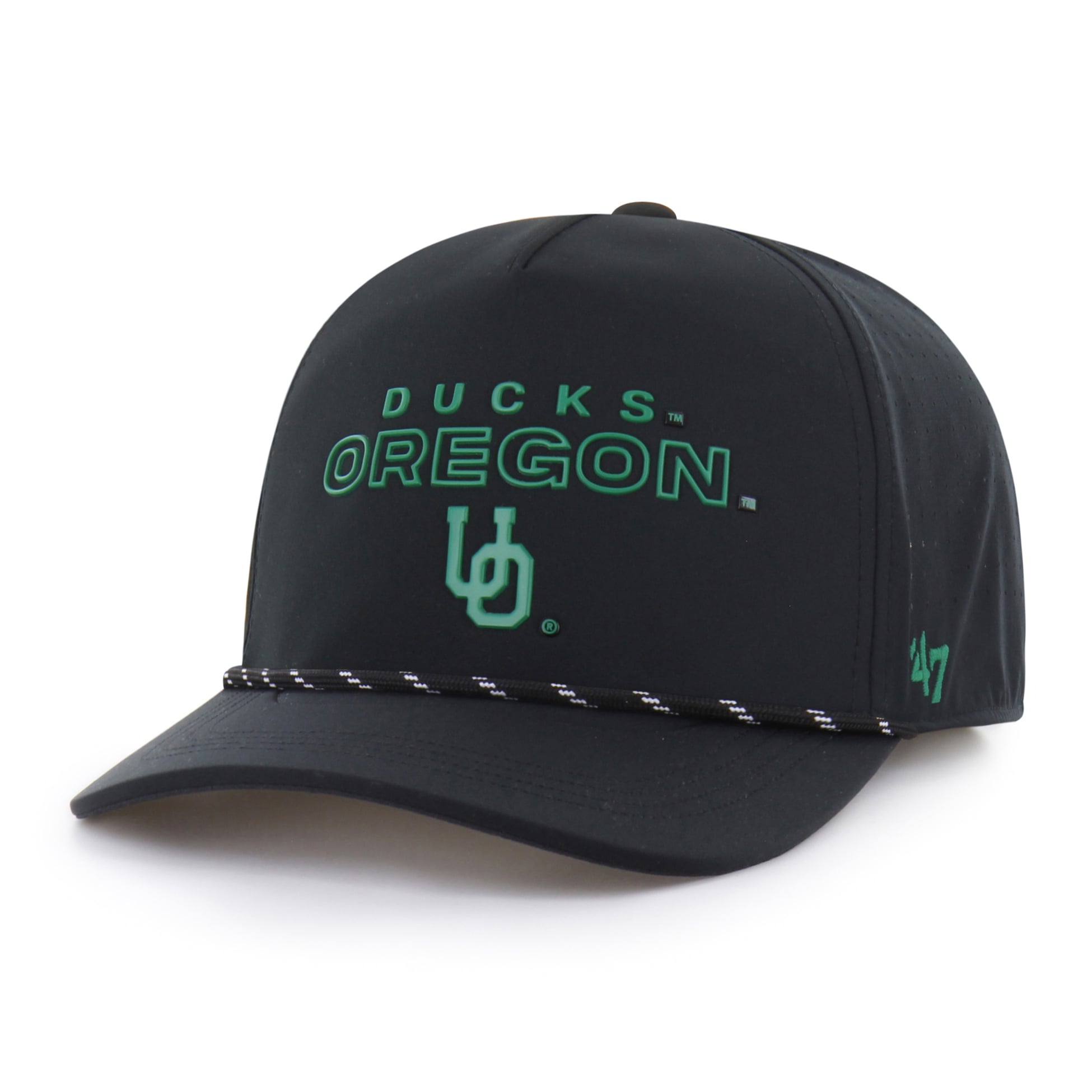 Unisex '47 Black Oregon Ducks brrr° Rope Hitch Adjustable Hat