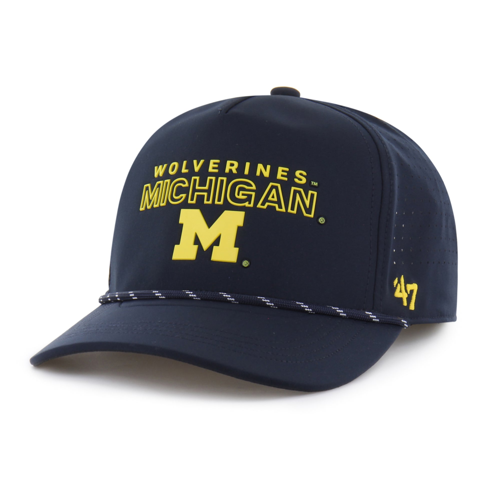 Unisex '47 Navy Michigan Wolverines brrr° Rope Hitch Adjustable Hat