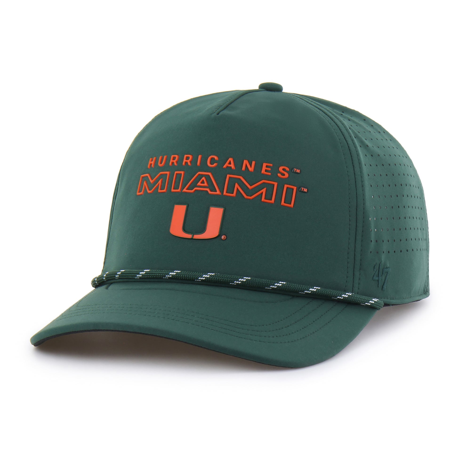 Unisex '47 Green Miami Hurricanes brrr° Rope Hitch Adjustable Hat