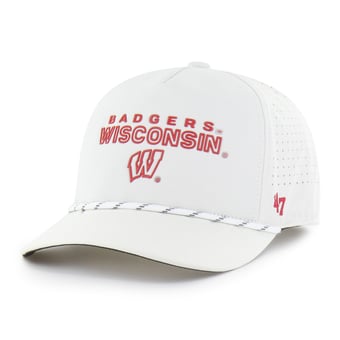 Unisex '47 White Wisconsin Badgers brrr° Rope Hitch Adjustable Hat