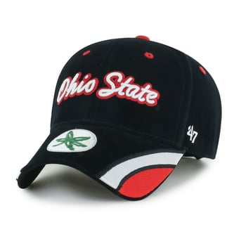 Women's '47 Black Ohio State Buckeyes Velvet Denim Script MVP Adjustable Hat