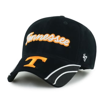 Women's '47 Black Tennessee Volunteers Velvet Denim Script MVP Adjustable Hat