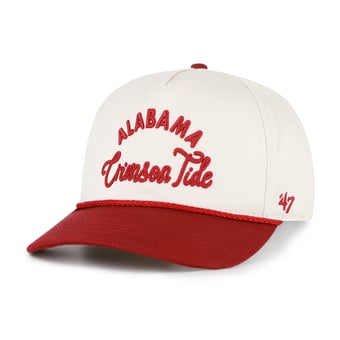 Women's '47 Cream/Crimson Alabama Crimson Tide Rope Script Hitch Adjustable Hat