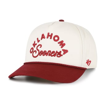 Women's '47 Cream/Crimson Oklahoma Sooners Rope Script Hitch Adjustable Hat