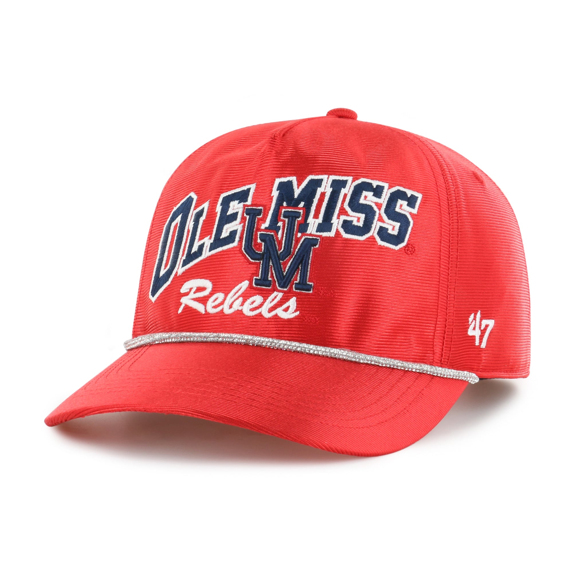 Women's '47 Red Ole Miss Rebels Glitter Hitch Adjustable Hat