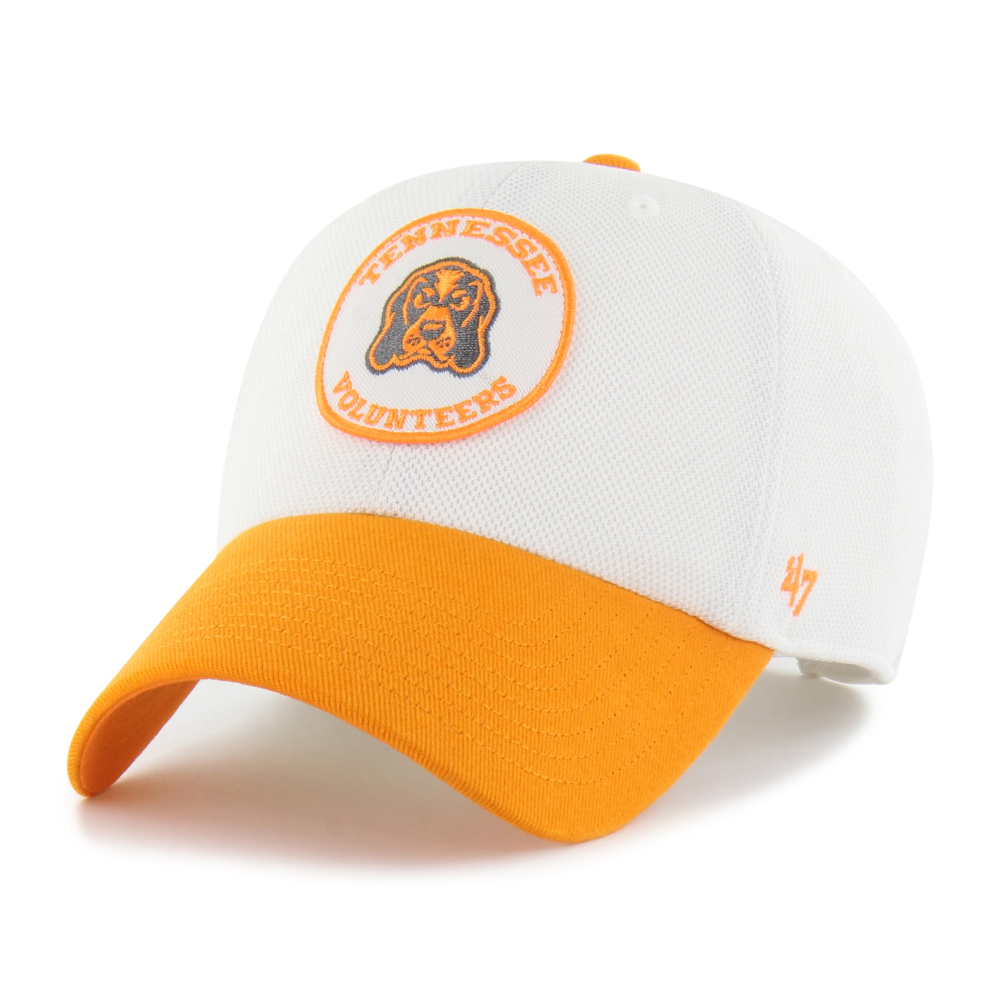 Unisex '47 White/Tennessee Orange Tennessee Volunteers Pique Patch Clean Up Adjustable Hat
