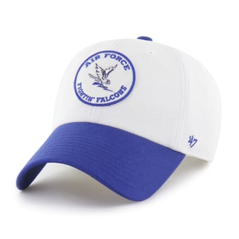 Unisex '47 White/Royal Air Force Falcons Pique Patch Clean Up Adjustable Hat