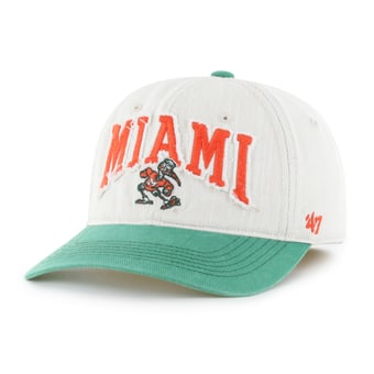 Unisex '47  Cream Miami Hurricanes Well Worn Clean Up Stretch Fit Hat