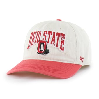 Unisex '47  Cream Ohio State Buckeyes Well Worn Clean Up Stretch Fit Hat