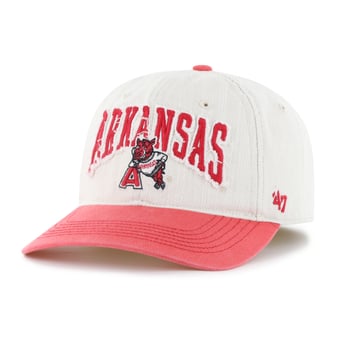 Unisex '47  Cream Arkansas Razorbacks Well Worn Clean Up Stretch Fit Hat