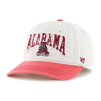 Unisex '47  Cream Alabama Crimson Tide Well Worn Clean Up Stretch Fit Hat