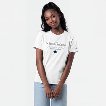 Women's Champion  White Penn State Nittany Lions Lifestyle T-Shirt