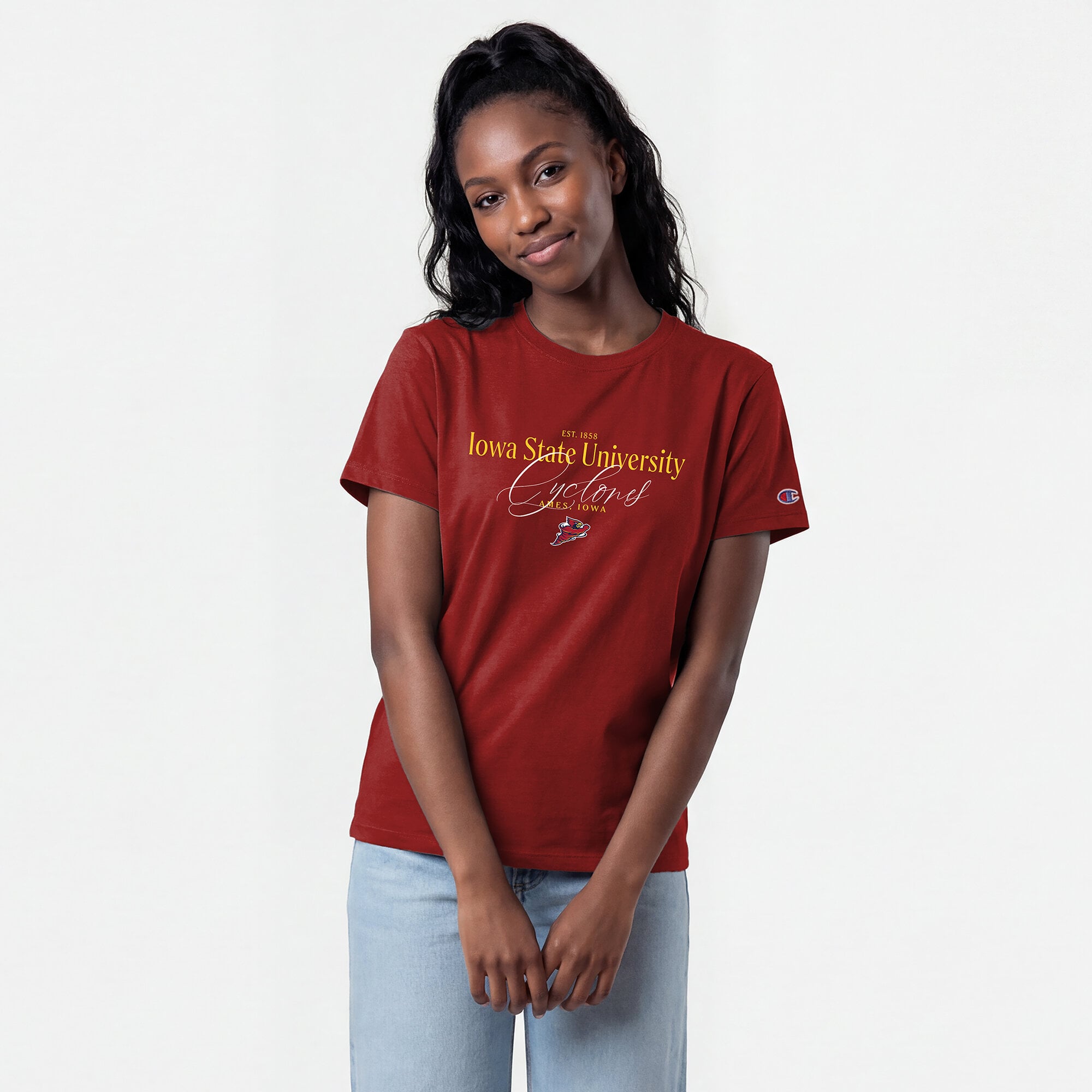 Women's Champion  Cardinal Iowa State Cyclones Lifestyle T-Shirt