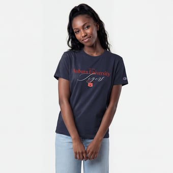 Women's Champion  Navy Auburn Tigers Lifestyle T-Shirt