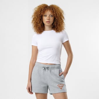 Women's Champion  Gray Texas Longhorns Powerblend Elastic Waist Shorts