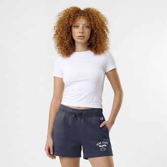 Women's Champion  Navy Penn State Nittany Lions Powerblend Elastic Waist Shorts