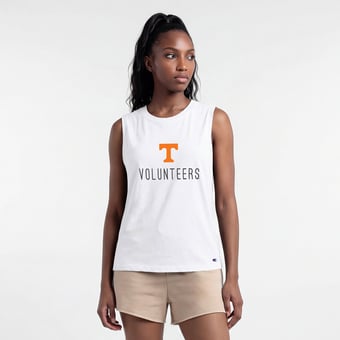 Women's Champion  White Tennessee Volunteers Lifestyle Tank Top