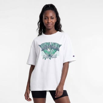 Women's Champion  White Notre Dame Fighting Irish Retro Oversized T-Shirt