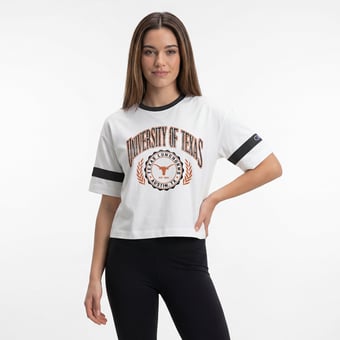 Women's Champion  White Texas Longhorns Retro Oversized T-Shirt
