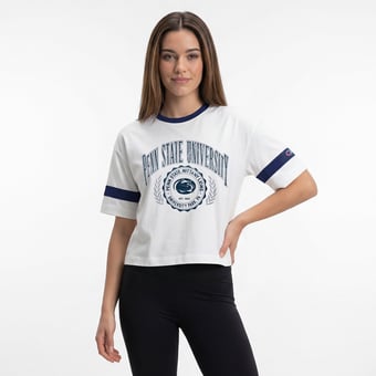 Women's Champion  White Penn State Nittany Lions Retro Oversized T-Shirt