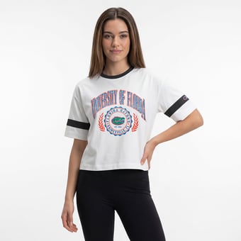 Women's Champion  White Florida Gators Retro Oversized T-Shirt