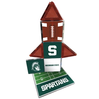 Michigan State Spartans 17-Piece Fan Tile Set