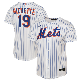 Youth Nike Bo Bichette White New York Mets Home Baseline Jersey
