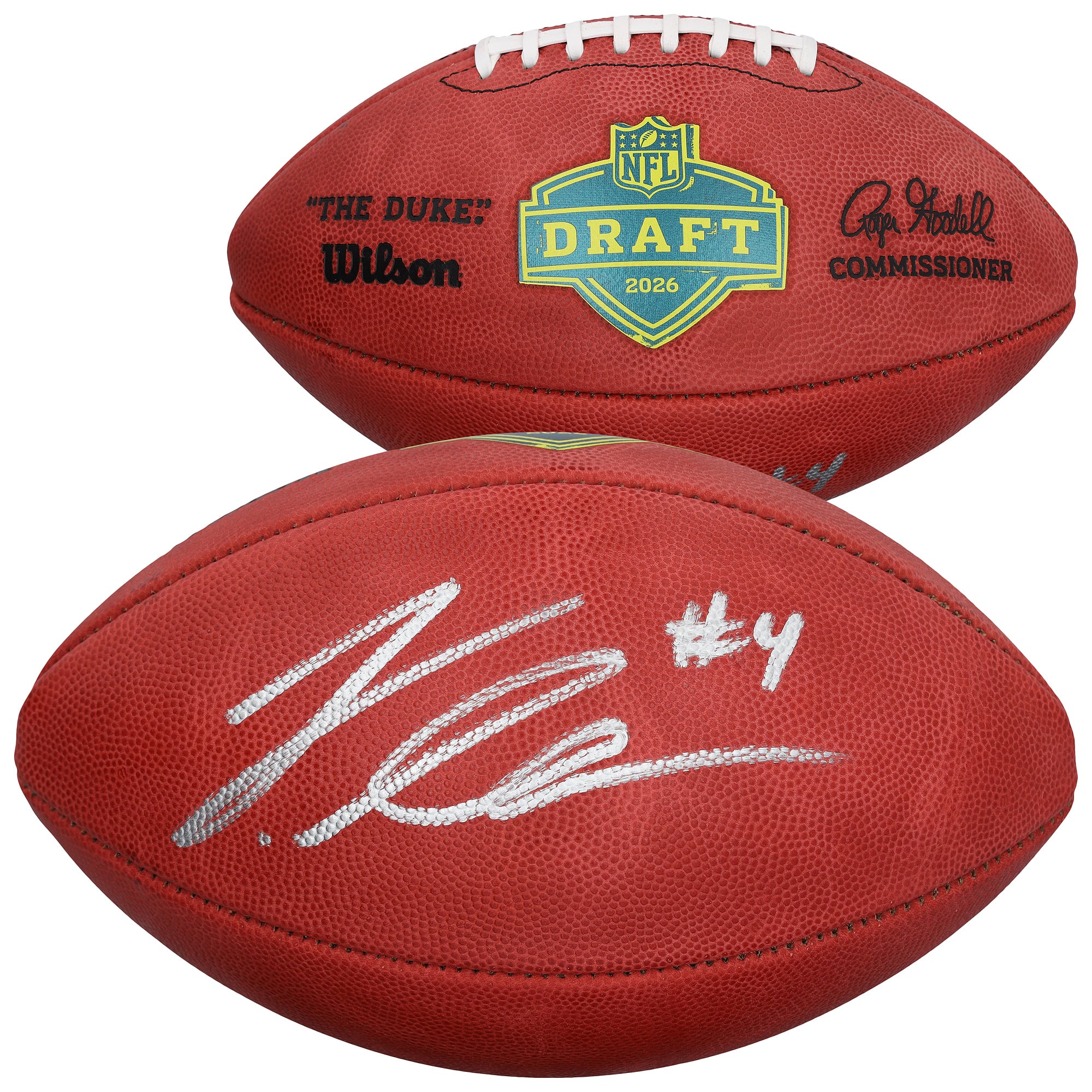 Jeremiyah Love Arizona Cardinals Autographed 2026 NFL Draft Wilson Duke Pro Football