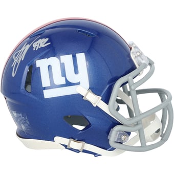 Arvell Reese New York Giants Autographed Riddell Speed Mini Helmet