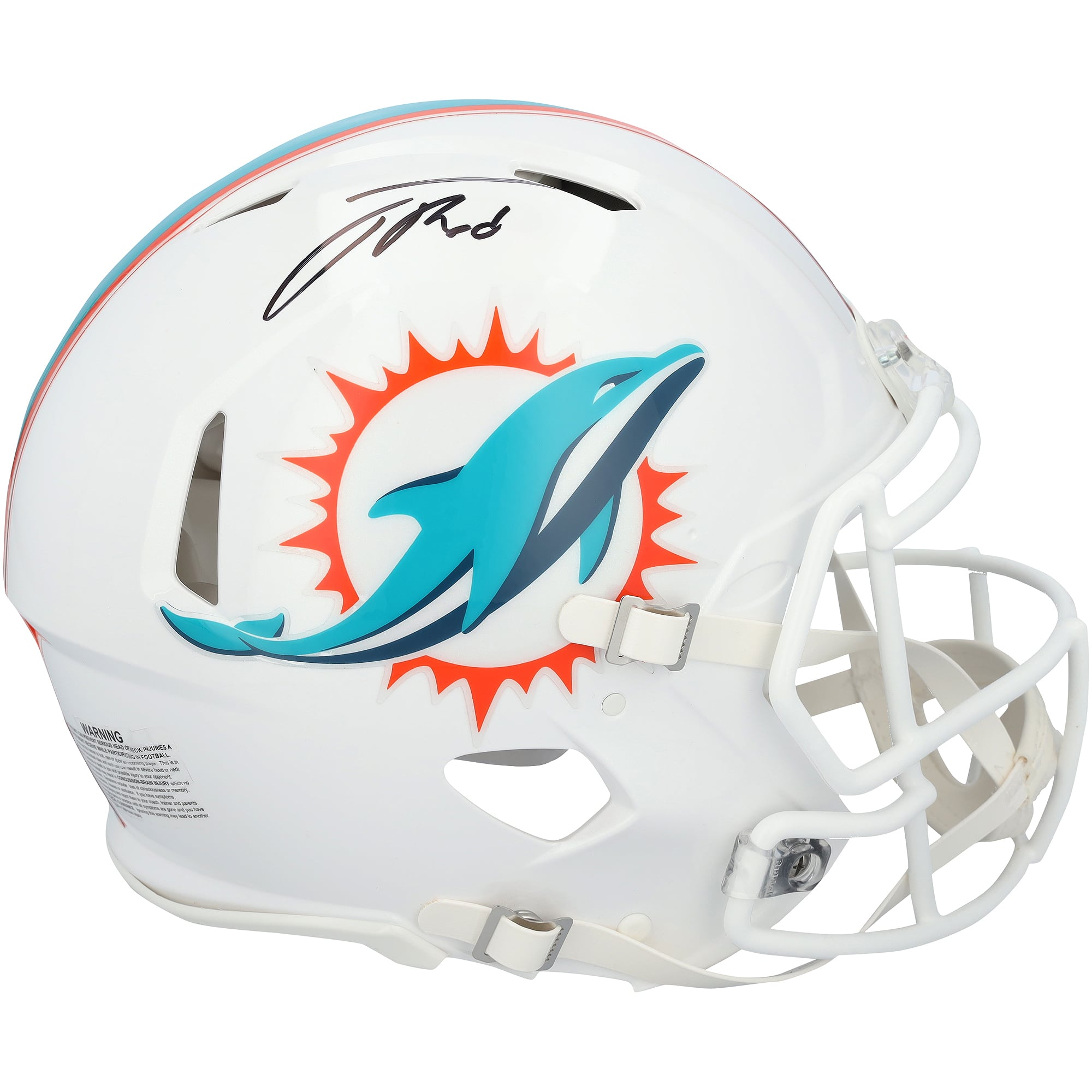 Jacob Rodriguez Miami Dolphins Autographed Riddell Speed Authentic Helmet