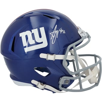 Arvell Reese New York Giants Autographed Riddell Speed Replica Helmet