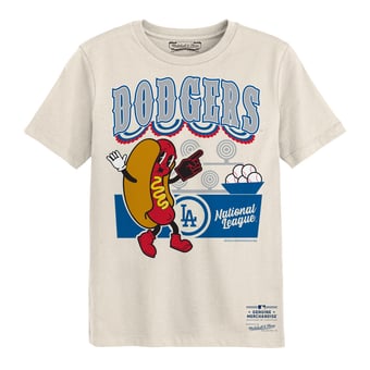 Preschool Mitchell & Ness Cream Los Angeles Dodgers Step Back Up T-Shirt