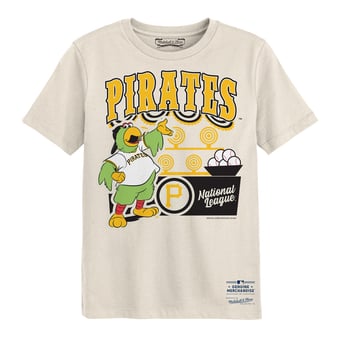 Preschool Mitchell & Ness Cream Pittsburgh Pirates Step Back Up T-Shirt