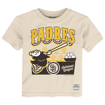 Toddler Mitchell & Ness  Cream San Diego Padres Step Back Up T-Shirt