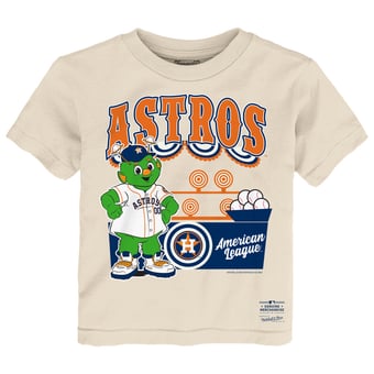 Toddler Mitchell & Ness  Cream Houston Astros Step Back Up T-Shirt