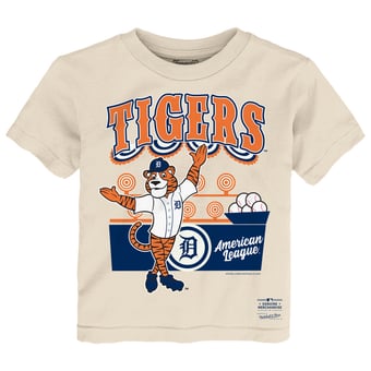 Toddler Mitchell & Ness  Cream Detroit Tigers Step Back Up T-Shirt