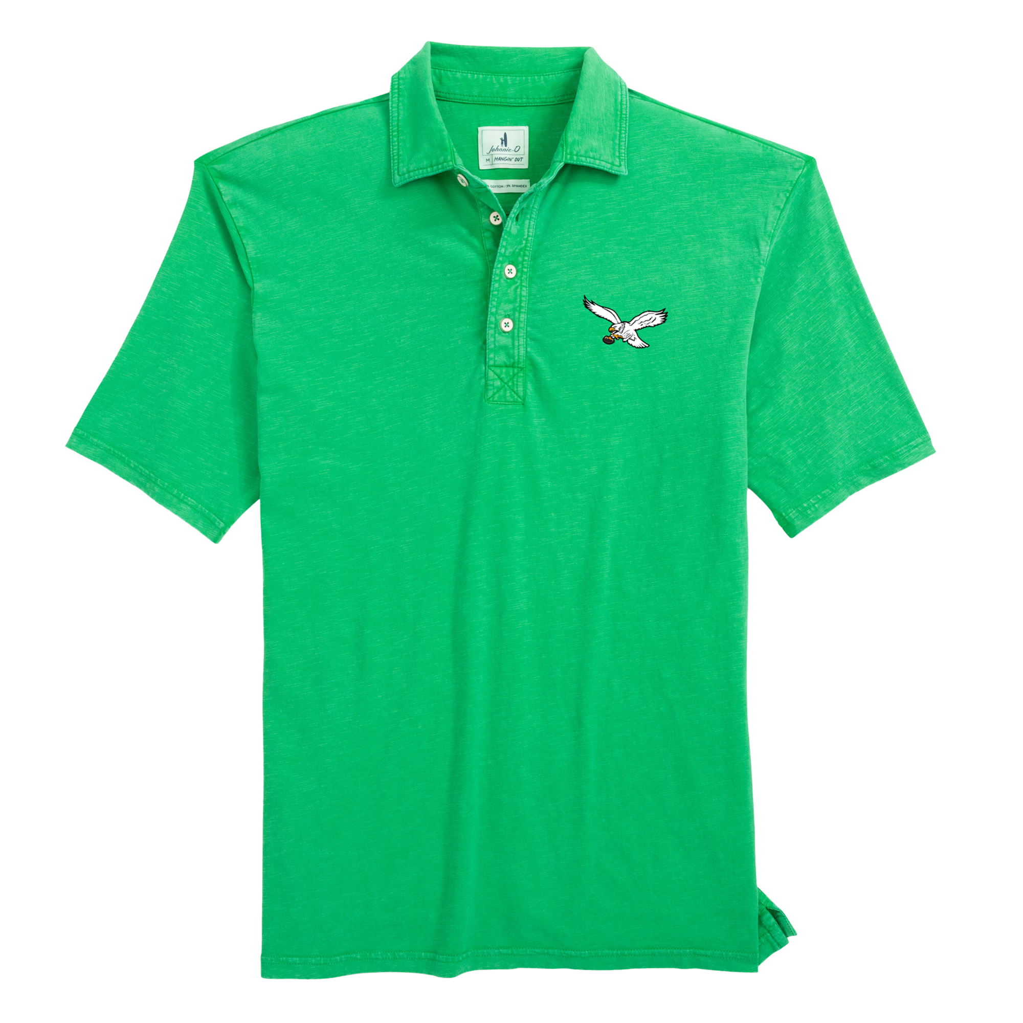 Men's johnnie-O  Kelly Green Philadelphia Eagles Throwback Coastal Wash Polo