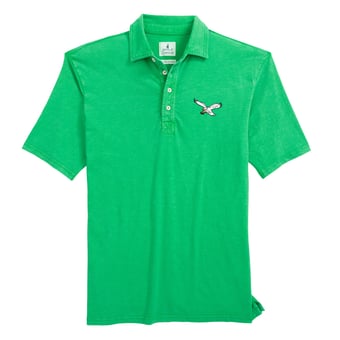 Men's johnnie-O  Kelly Green Philadelphia Eagles Throwback Coastal Wash Polo
