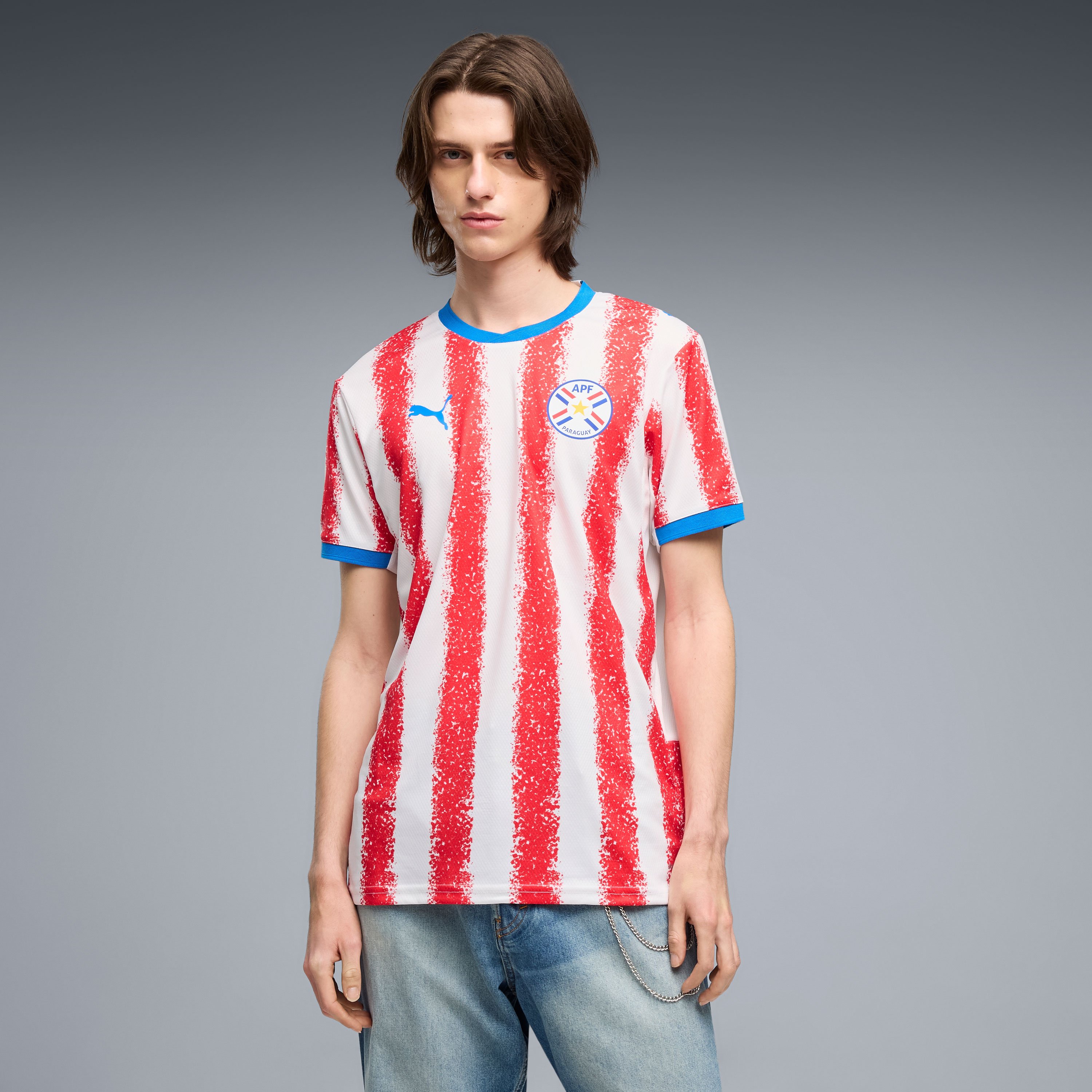 Men's Puma White Paraguay National Team 2026 Home Replica Jersey