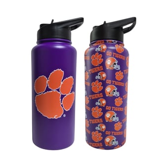 Pegasus Clemson Tigers Game Day Duo 41oz. Stainless Steel Water Bottle Set