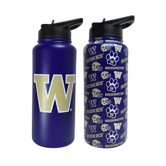 Pegasus Washington Huskies Game Day Duo 41oz. Stainless Steel Water Bottle Set