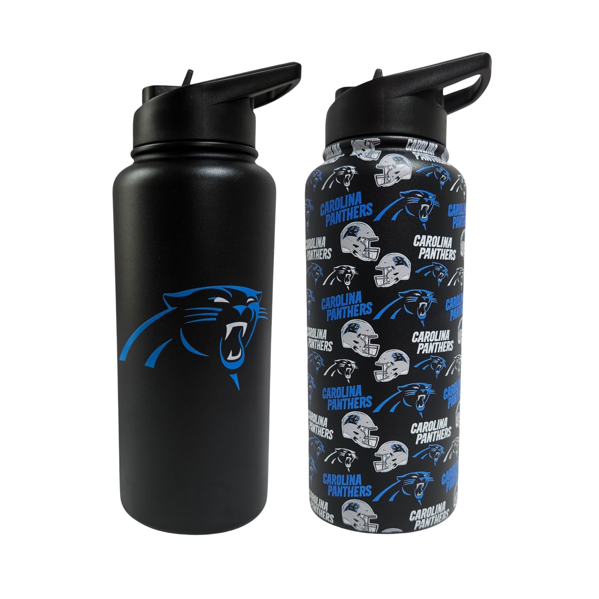 Pegasus Carolina Panthers Game Day Duo 41oz. Stainless Steel Water Bottle Set