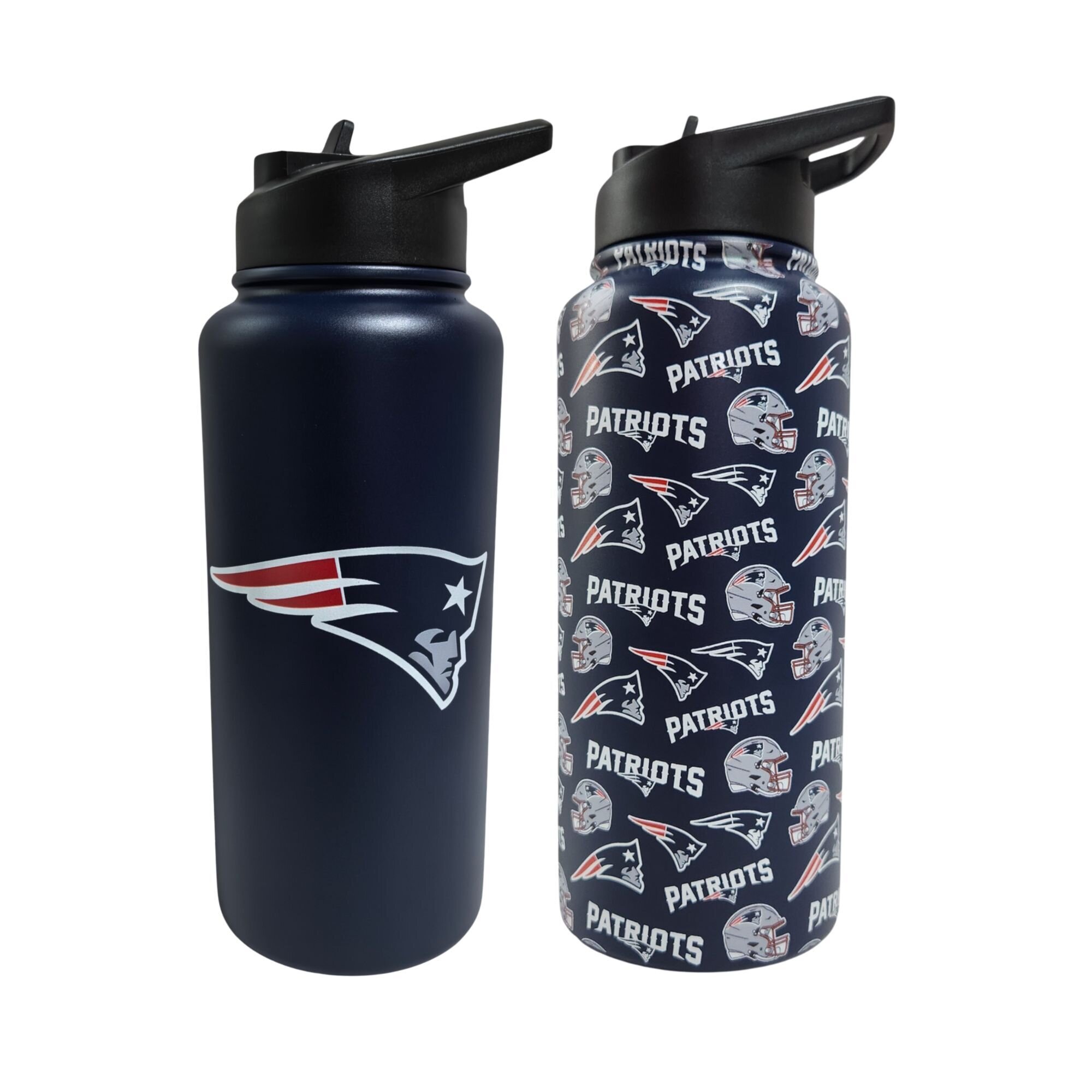 Pegasus New England Patriots Game Day Duo 41oz. Stainless Steel Water Bottle Set