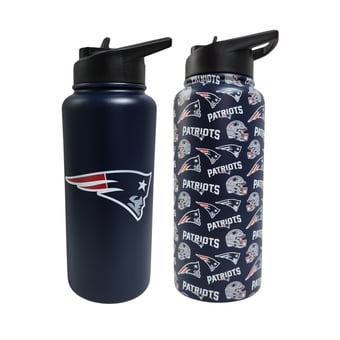 Pegasus New England Patriots Game Day Duo 41oz. Stainless Steel Water Bottle Set