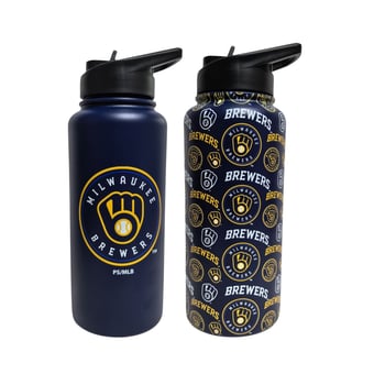 Pegasus Milwaukee Brewers Game Day Duo 41oz. Stainless Steel Water Bottle Set